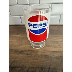Vintage Pepsi Glass, Late 1970s–1980s Promotional Restaurant Tumbler